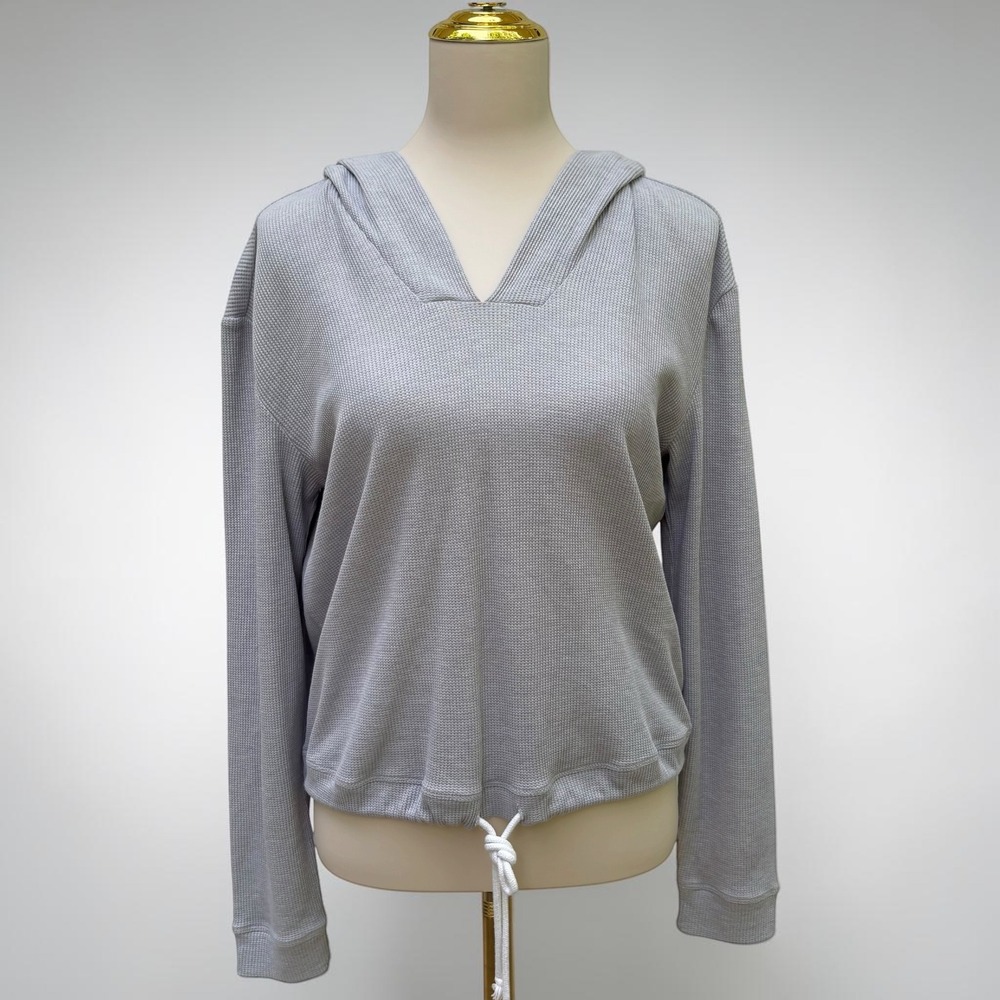 Natural Skin Organics Weslyn Hoodie S Grey Waffle Knit Organic Cotton Athleisure